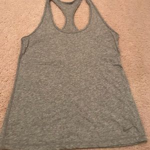 Nike Dri Fit Gray Racerback Tank Top